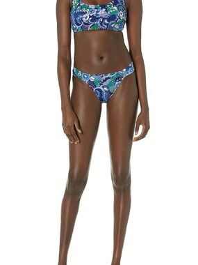 Amazon Essentials Blue & Green Floral Bikini Set